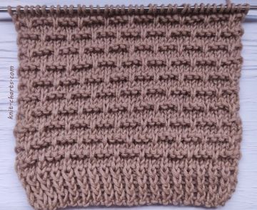 Easy Relief Stitch Knitting Pattern