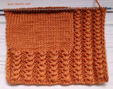 Relief Stripe Knitting Pattern