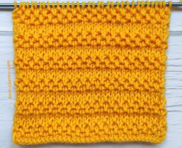 Relief Stripes Knitting Pattern