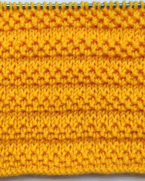 Relief Stripes Knitting Pattern