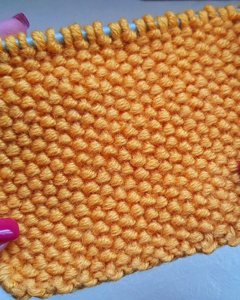 Knot Stitch Knitting Pattern for Pillows