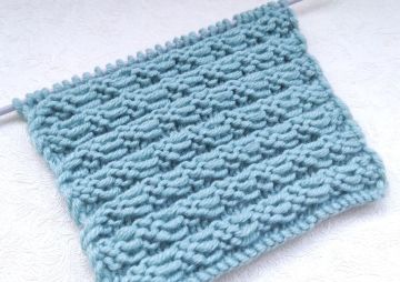 Relief Stripes Knitting Pattern 