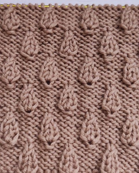 Relief Stitch Knitting Pattern