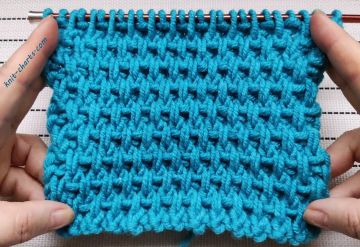 Dense Relief Stitch Knitting Pattern