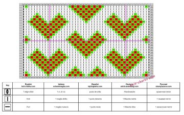 relief stitch chart