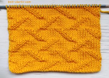 Easy Relief Stitch Knitting Pattern