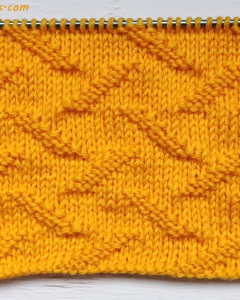 Easy Relief Stitch Knitting Pattern