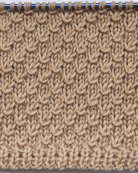 Easy Relief Stitch Knitting Pattern