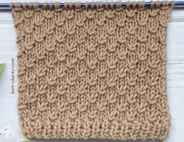 Easy Relief Stitch Knitting Pattern