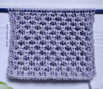Dense Relief Stitch Knitting Pattern