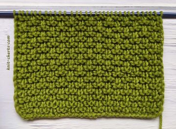 Easy Relief Stitch Knitting Pattern for Beginners