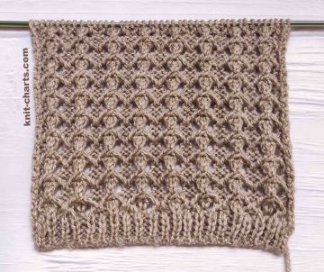 Relief Stitch Knitting Pattern