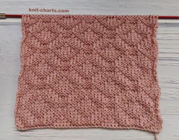 Relief Diamonds Stitch