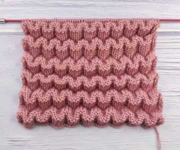 3d Relief Stitch Knitting Pattern
