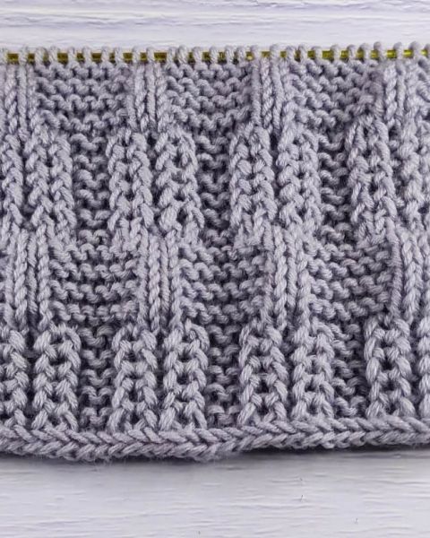 Relief Stitch Knitting Pattern