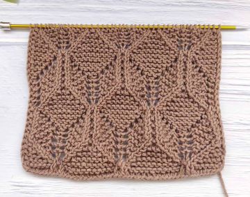3d Relief Stitch Knitting Pattern
