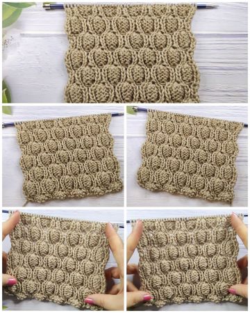 Textured Oval Stitch Knitting Pattern