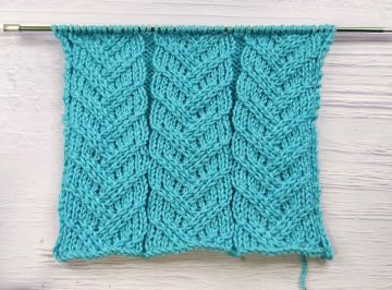 Herringbone Relief Stitch Pattern