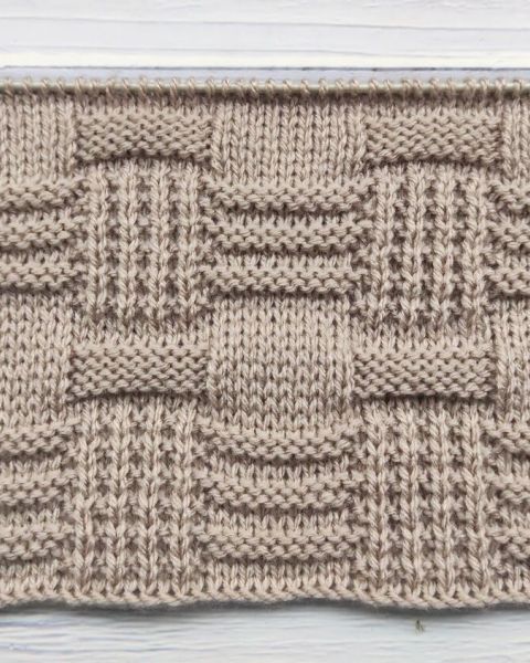 Relief Checkerboard Stitch