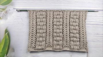 Relief Stitch Knitting Pattern