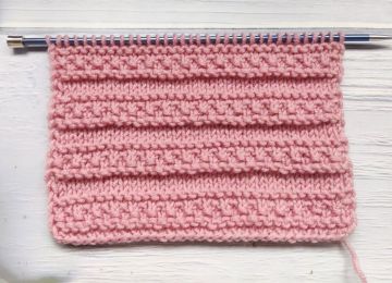 Textured Stripes Knitting Pattern