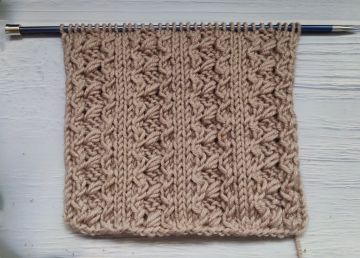 Textured Elongated Stitch Pattern