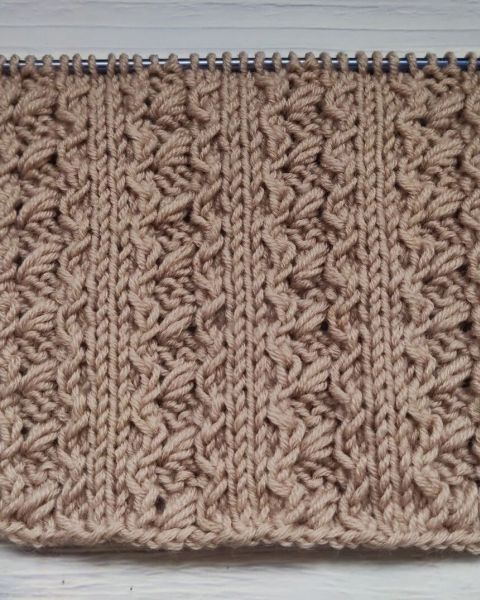 Textured Elongated Stitch Pattern