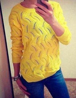 Vertical Wavy Knit Stitch