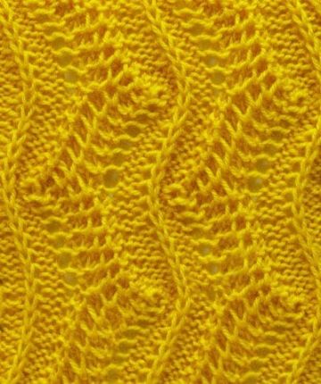 Vertical Wavy Knit Stitch