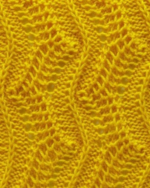 Vertical Wavy Knit Stitch