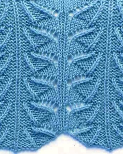 Wavy Knit Stitch Pattern