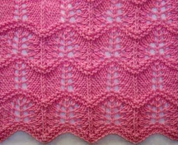 Wavy Knitting Stitch Pattern