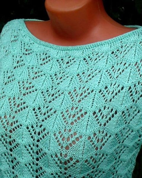 Wavy Knit Stitch Pattern Cast