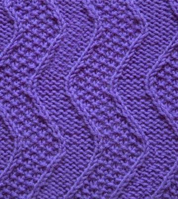 Wavy Seed Stitch Pattern