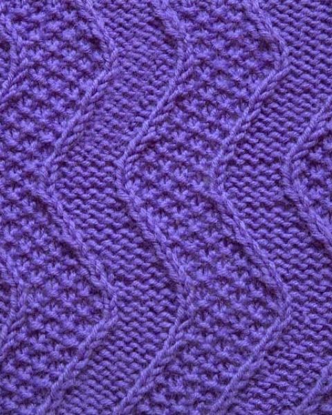Wavy Seed Stitch Pattern