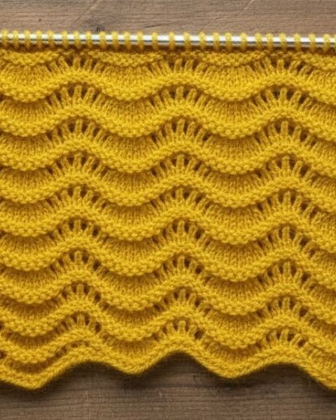 Wavy Knit Stitch