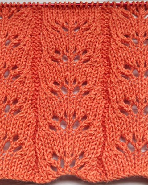 Lace Wavy Stitch Knitting Pattern