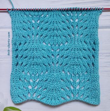 Lace Wavy Stitch Knitting Pattern