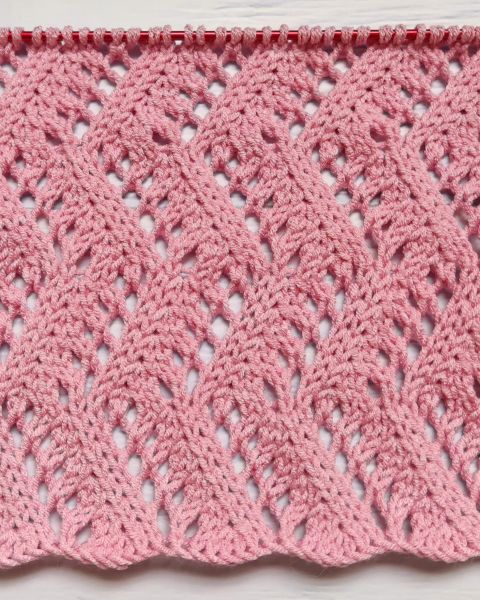 Lace Zigzag Stitch Knitting Pattern