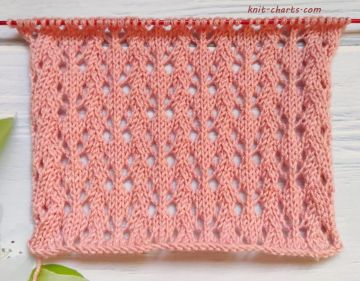 Lace Zigzag Stitch Knitting Pattern