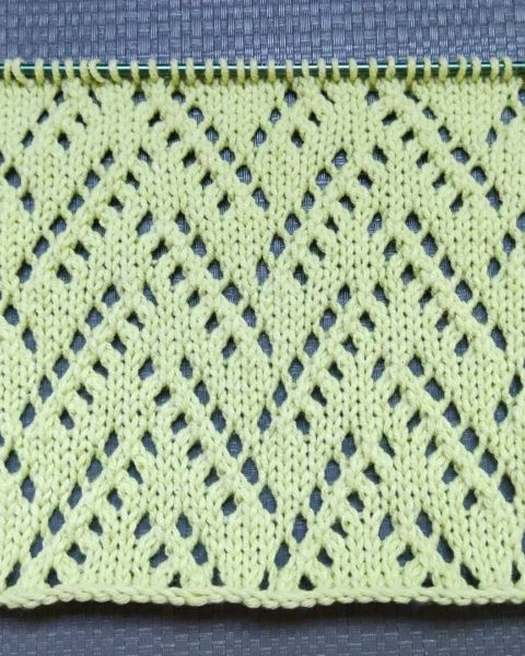 Lace Zigzag Stitch Knitting Pattern