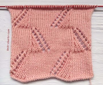 Lace Zigzag Stitch Knitting Pattern