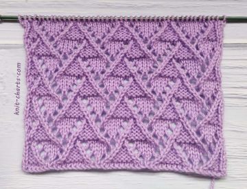 Lace Zigzag Stitch Knitting Pattern