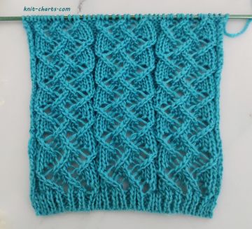 Lace Zigzag Stitch Knitting Pattern