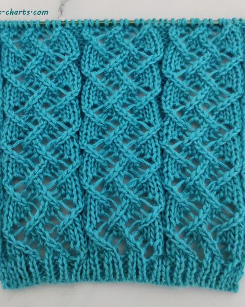 Lace Zigzag Stitch Knitting Pattern