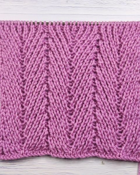 Zigzag Stitch Knitting Pattern