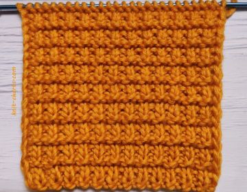 Easy Relief Knit Stitch