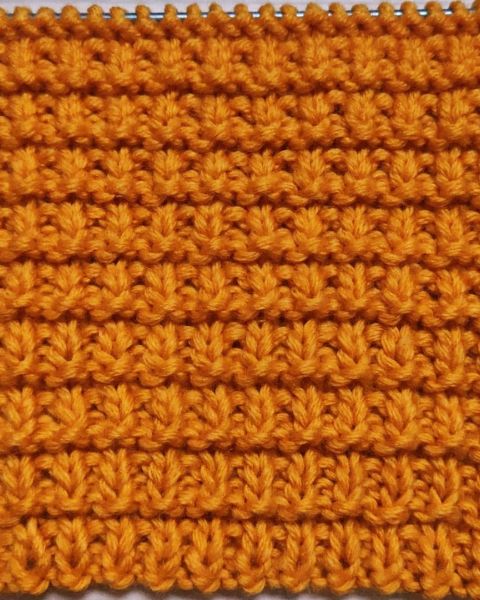 Easy Relief Knit Stitch