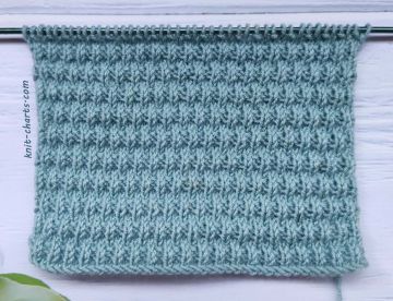 Easy Relief Stitch Knitting Pattern