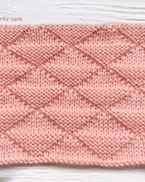 Triangles Stitch Knit Pattern